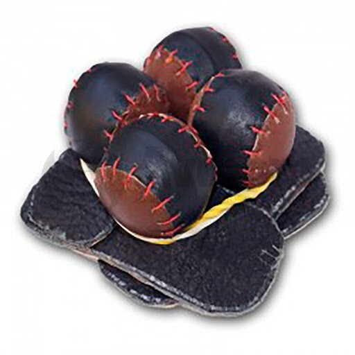 Leather Muffs - Leather gloves - 4 ps