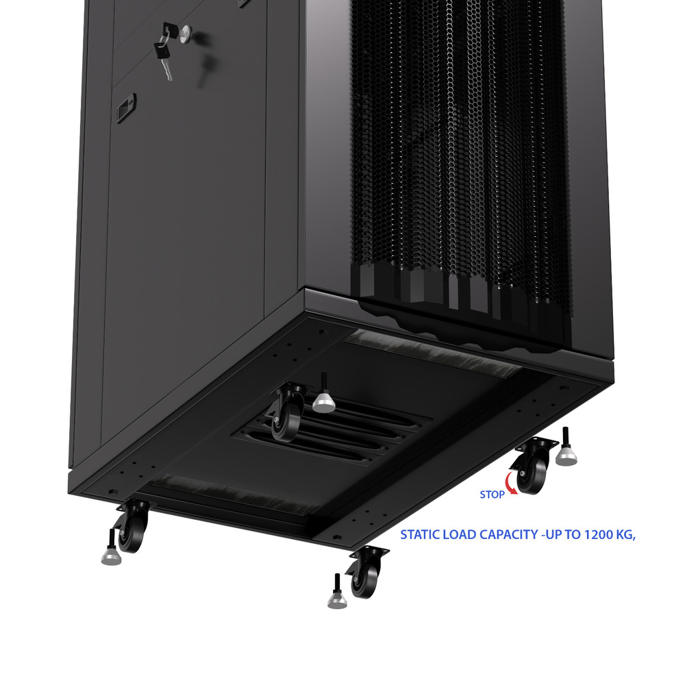 Sysracks 27U 32'' Deep IT Network Data Server Rack Cabinet Mesh Vented Door