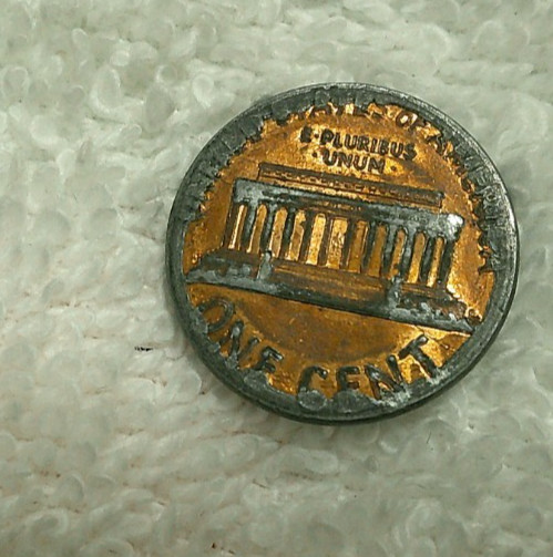 1991 1 cent penny error usa coin deep rim