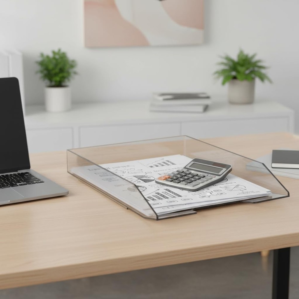 Stackable Letter Tray Front Load, Letter Size, Stacking Document Desk Office ...