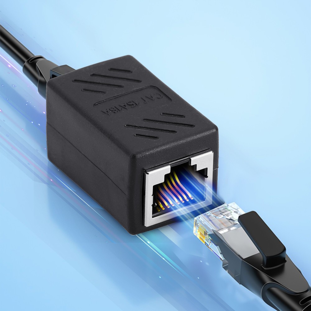 Lot RJ45 Inline Coupler Cat6/Cat5e Ethernet Network Cable Extender Connector