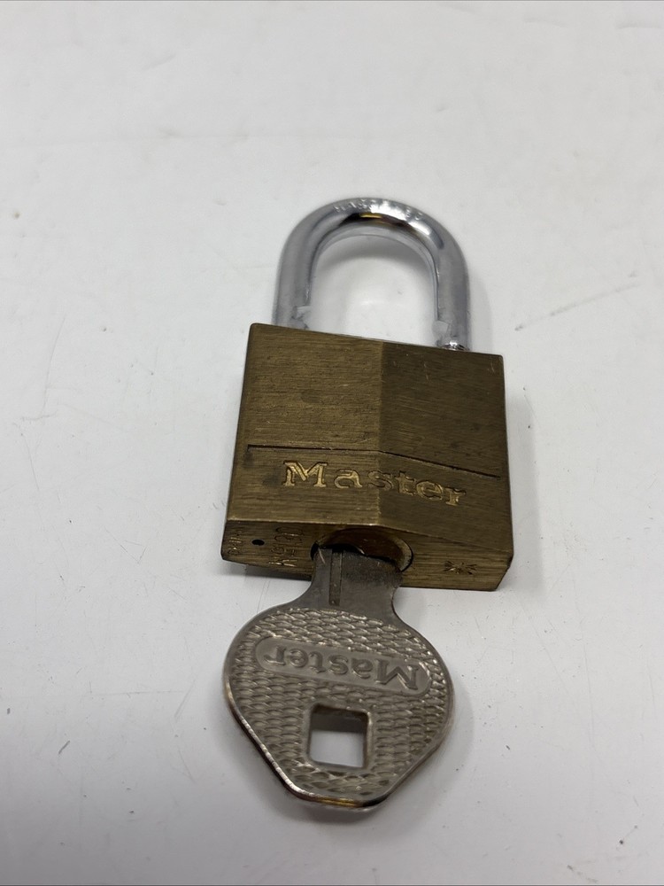 Master Lock 130 Brass Body Padlock with 1 key