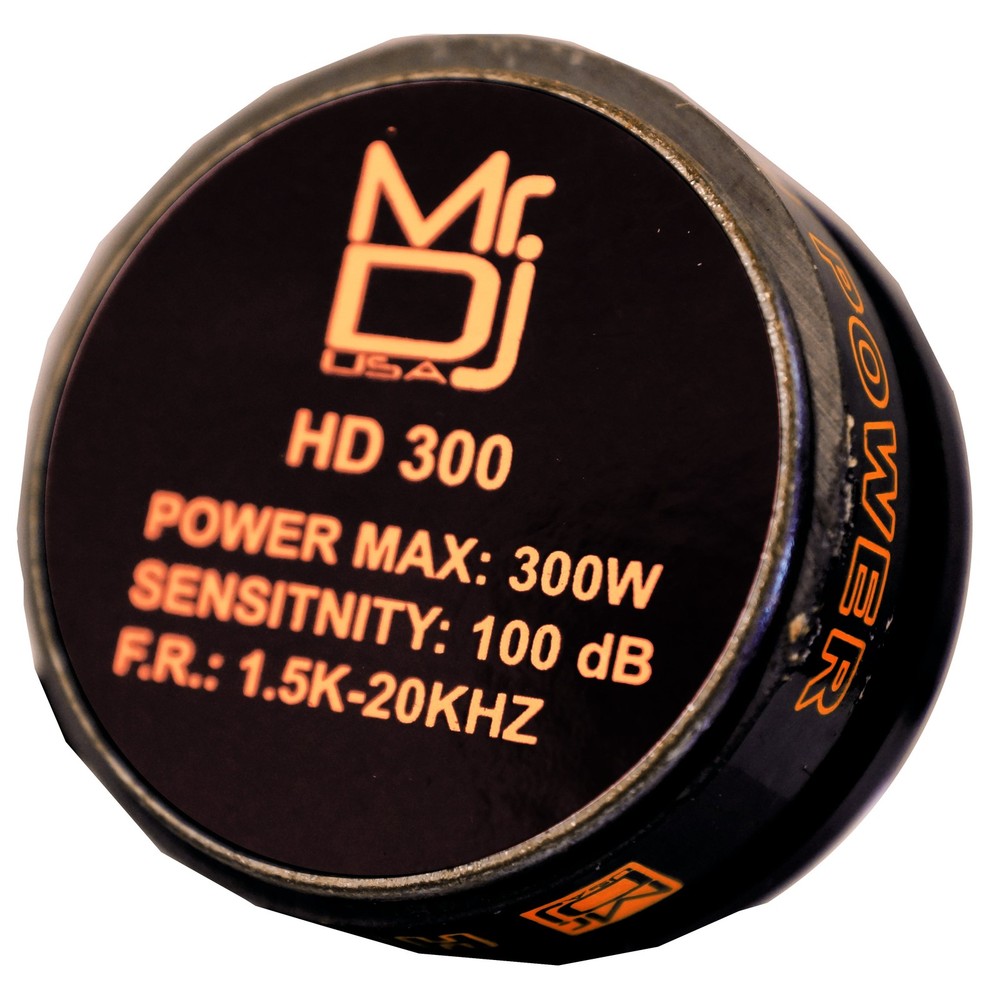 MR DJ DRIVER 300 Watts Phenolic / Titanium Compression Driver Tweeter , 1.35