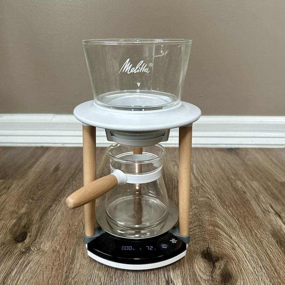 Melitta SENZ V Pour-Over Connected Coffee System, Bluetooth with App White READ