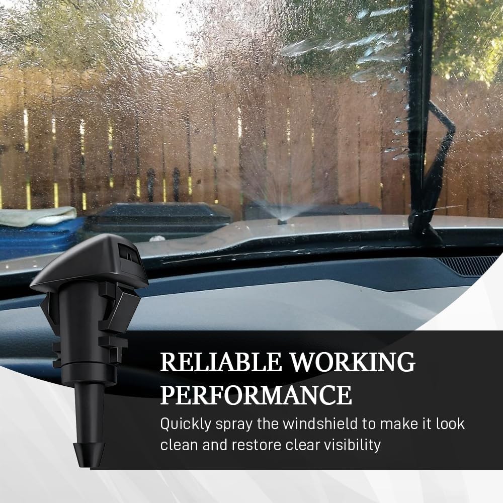 2PCS Front Windshield Washer Nozzles, Spray Nozzle, Windshield Washer Spray Jet