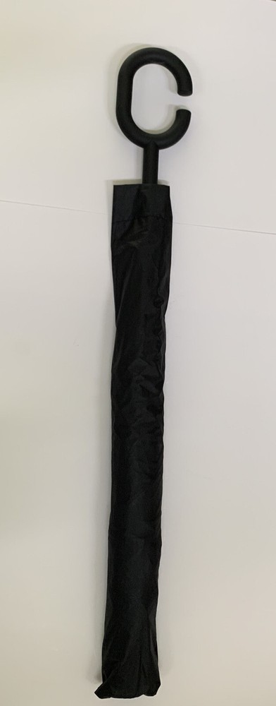 Movado 32” Long Black Dual Lined Windproof Umbrella with Push Button to Open