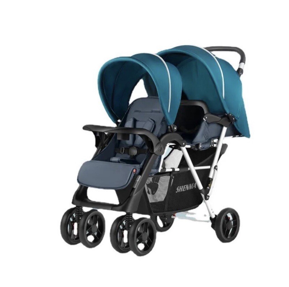 Double Stroller Folding Portable Twin Baby Stroller