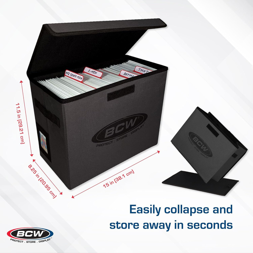 Comic Book Storage Box - 1 Ct | Foldable Comic Book Case | Each Fits 125-150 Sle