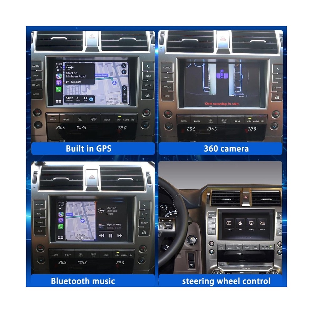 Linux System for Lexus GX460 2014 2015 2016 2017 2018 2019 2020 2021 Wireless...