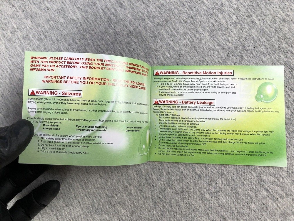 Egg Mania - GBA - Box Manual Inserts Only - Fair - SAFE SHIP!