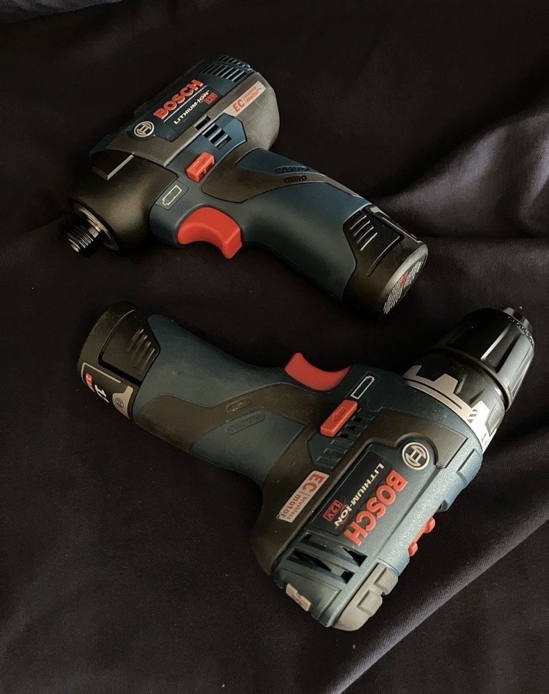 Bosch 12v tools combo set, 3/8” Drill & 1/4” Impact Drill