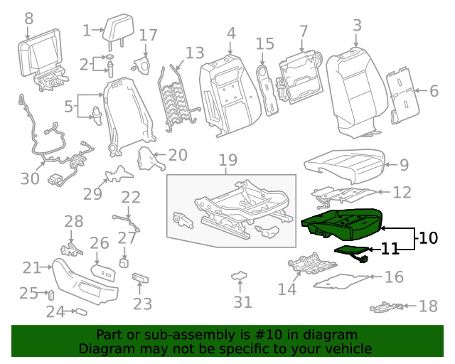 Genuine GM Passenger Discriminating Sensor 86828145