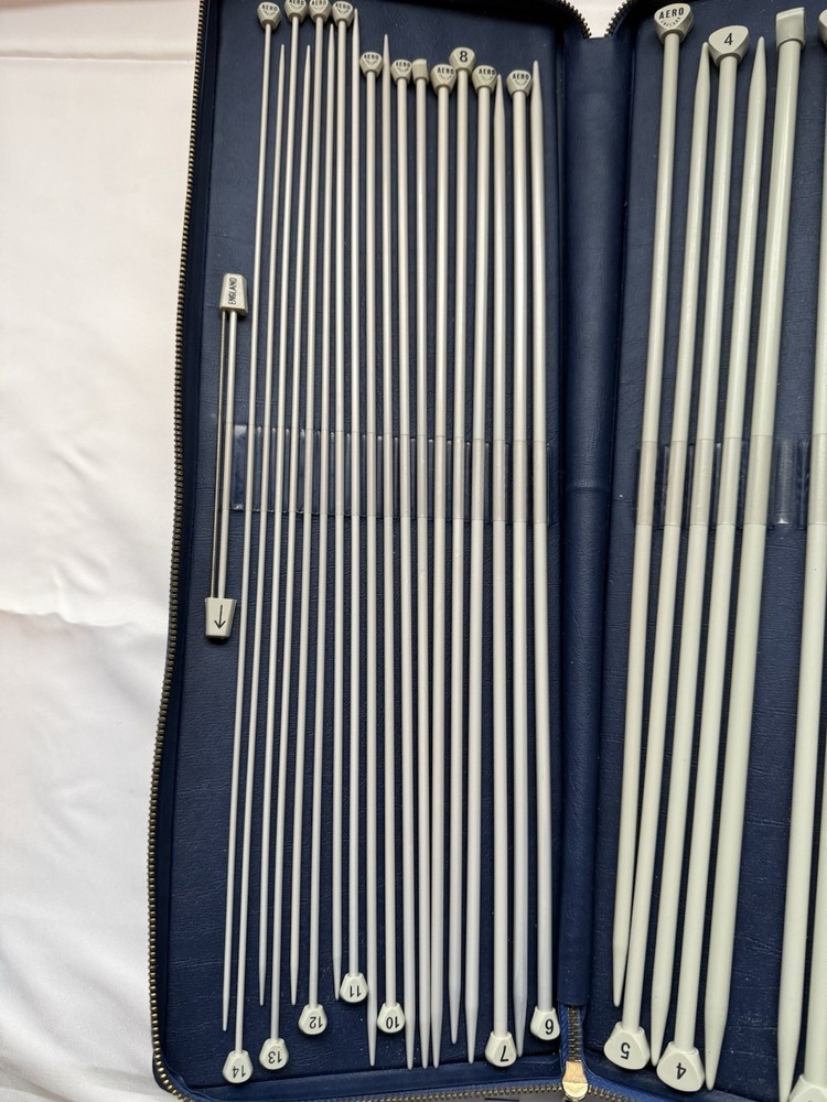 Aero Single Point Metal Knitting Needle Set with Case