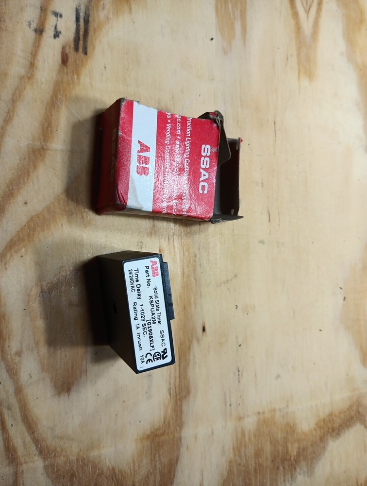 ABB kspua2m (G1908XLF) SOLID STATE TIMER SSAC Time Delay 15 Sec 120VAC