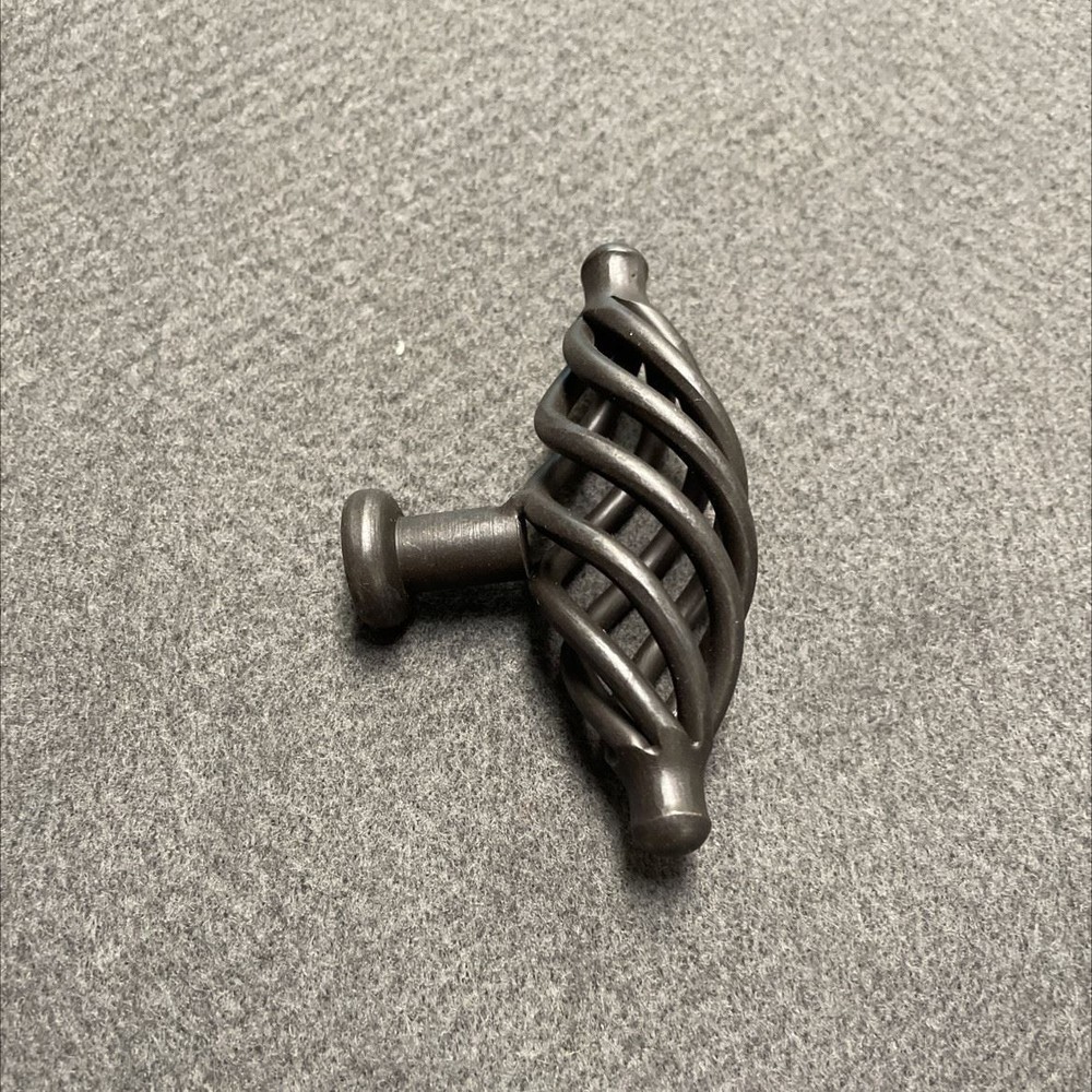 3-3/8" Birdcage Knob Wrought Iron