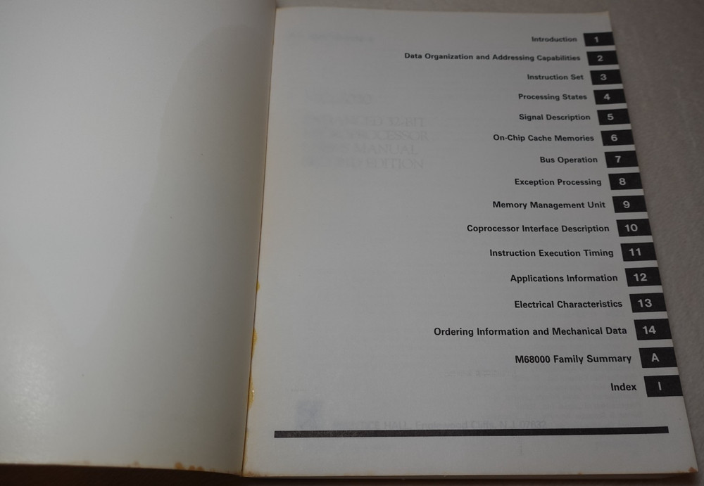 Motorola MC68030 Enhanced 32-Bit Microprocessor User's Manual 2nd Edition