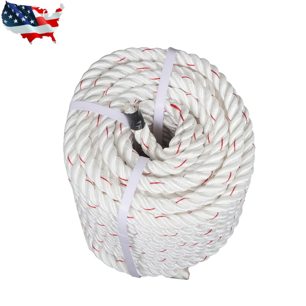 Pulling Rigging Line 3/4" × 120' Double Braid Nylon Polyester Arborist Bull Rope