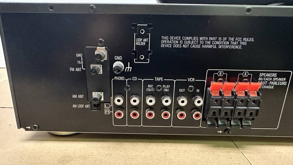 Technics SA-EX110 2 Ch Receiver AM FM Stereo System Phono Input Remote Bundle