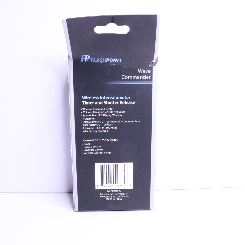 Flashpoint Wave Commander Wireless Intervalometer Timer and Shutter Release