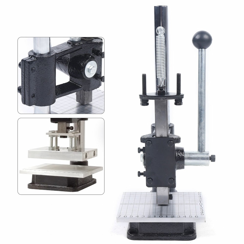 Manual Stamping Machine Puncher Tabletop Plate Punching Machine Adjustable