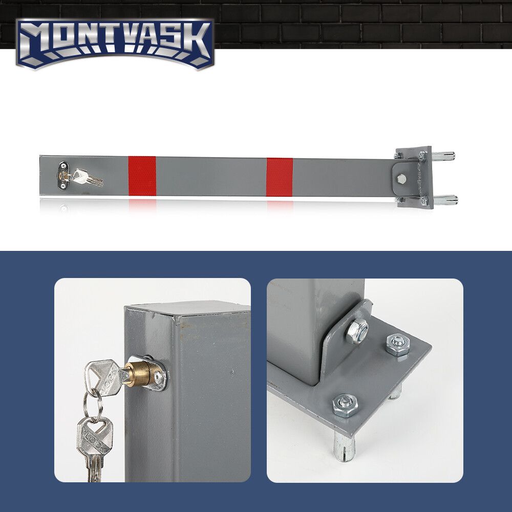 Square Heavy Duty Foldable Bolt Down Security Parking Post Bollard Driveway