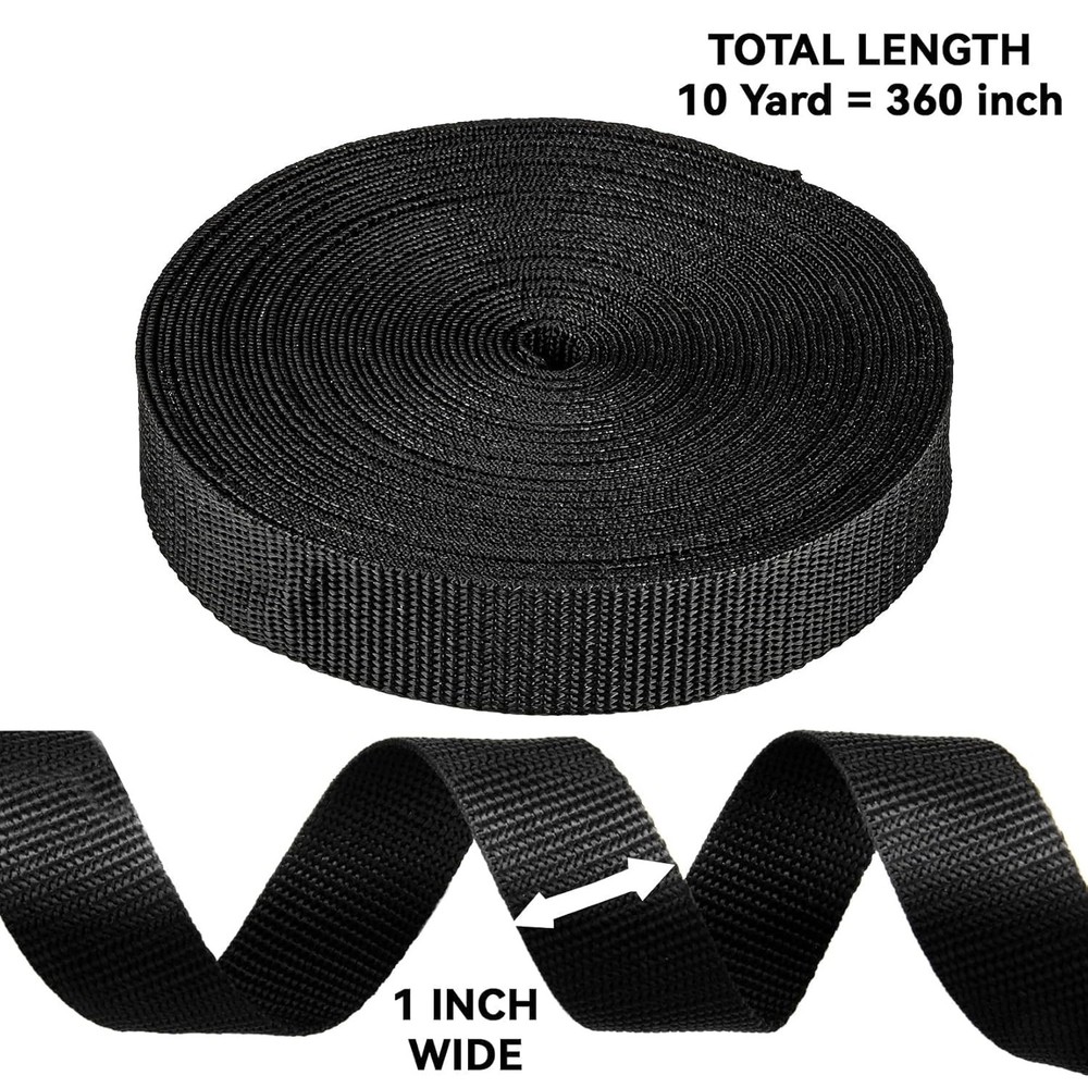 10 Yard Strap Webbing 1 Inch Replacement Kit Strapping Camping Gear Tools Belt