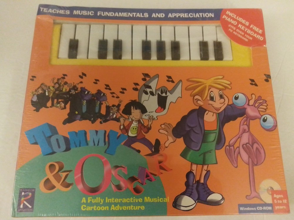 Tonmmy & Oscar CD-ROM Includes Keyboard Controller for Windows 3.1 to XP New