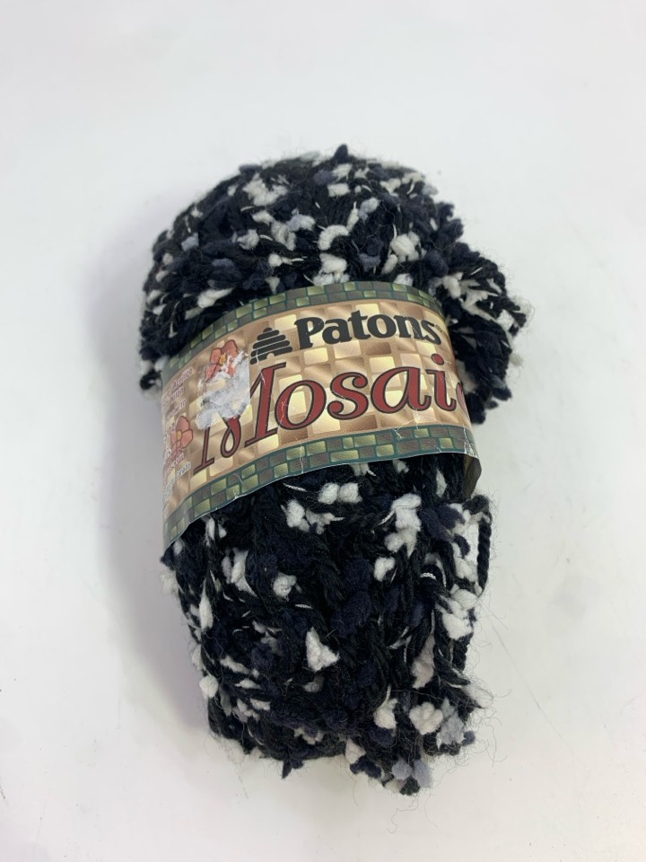 NEW BLACK/WHITE YARN.