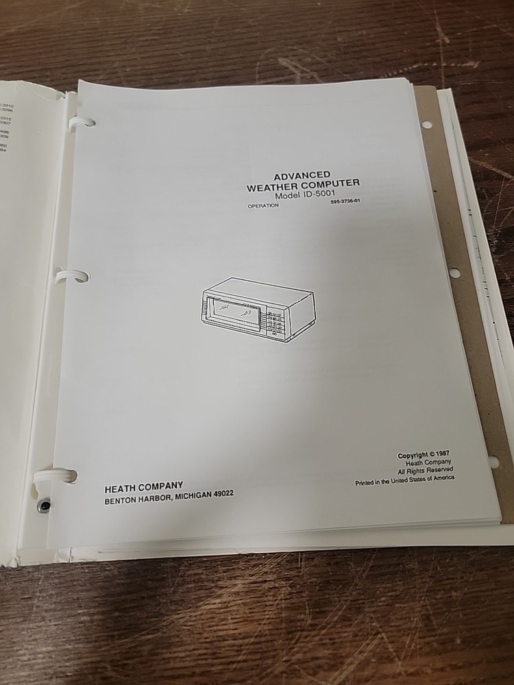 Vintage Heathkit ID-5001 Digital Weather Computer Untested