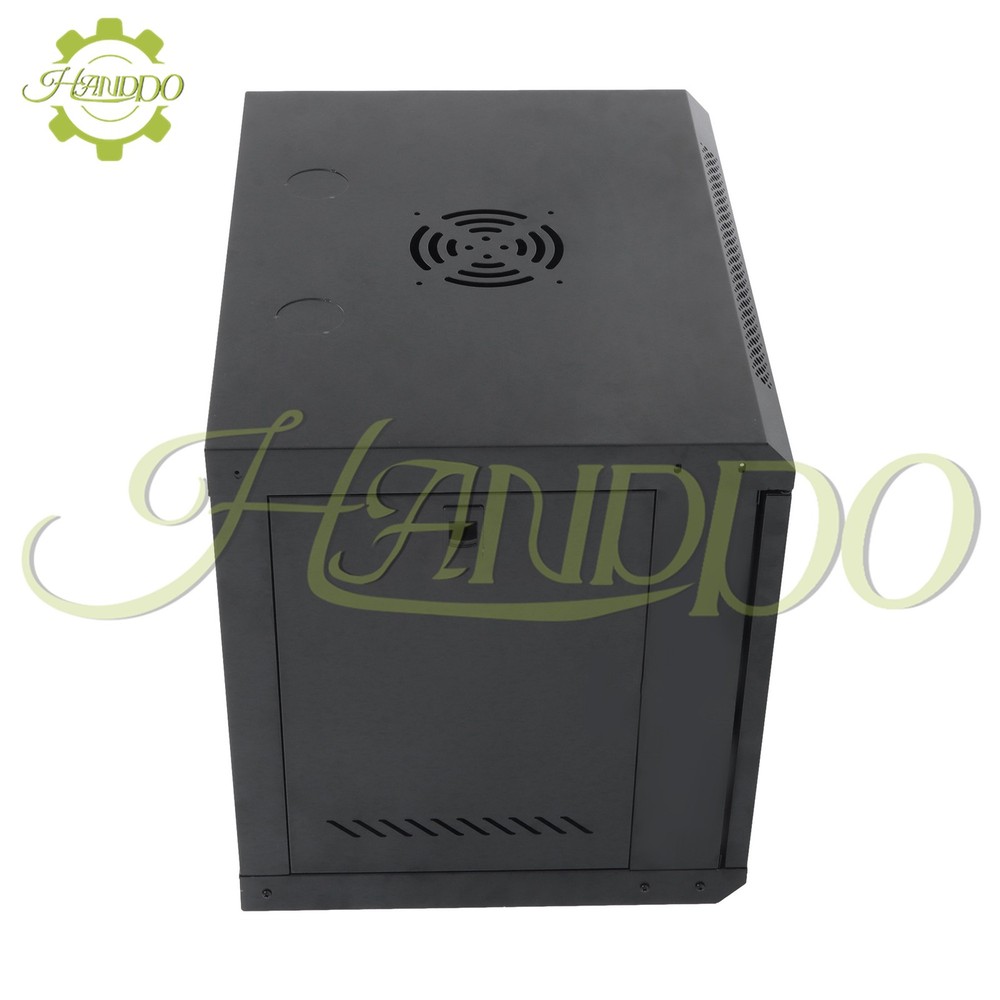 9U Wall Mount IT Data Network Server Rack Cabinet Enclosure 15.5" Depth Black