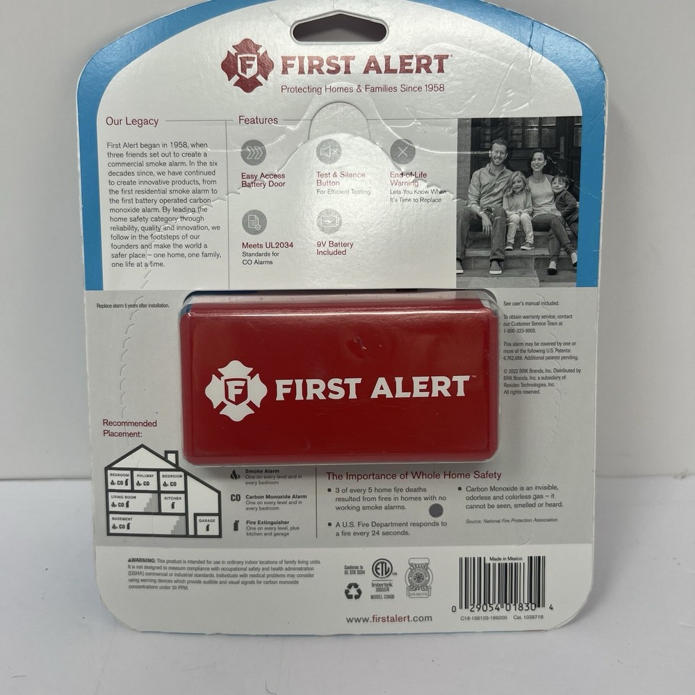 First Alert Carbon Monoxide Alarm