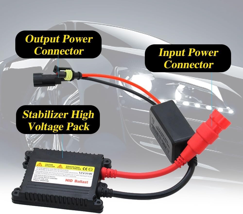 2PCS HID Xenon Ballast DC 12V 35W Slim Headlight Stabilizer Replacement