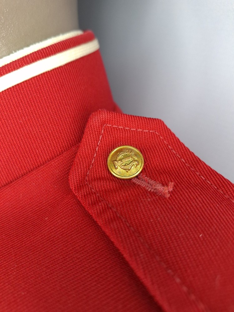 Red Marching Band Jacket Size 38 Regular - Authentic