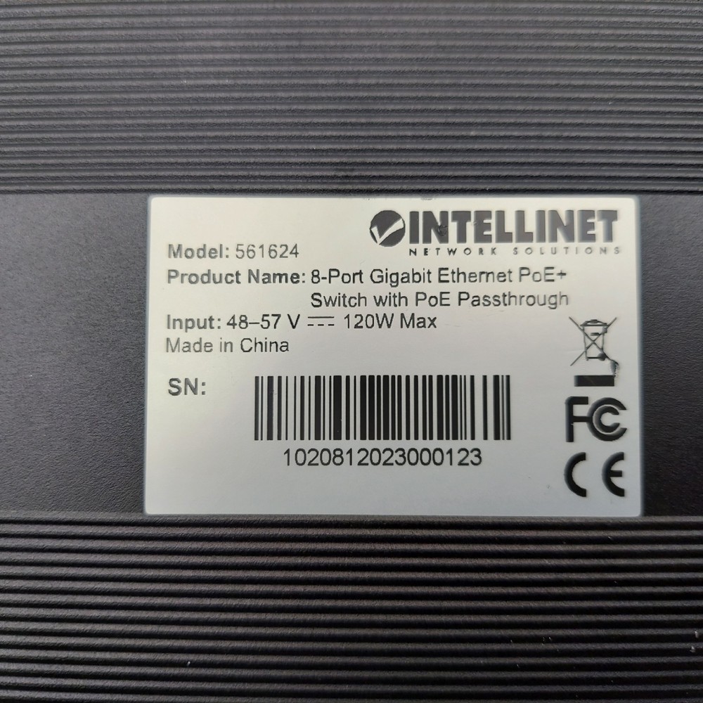 Intellinet 561624 - Switch 8-Port