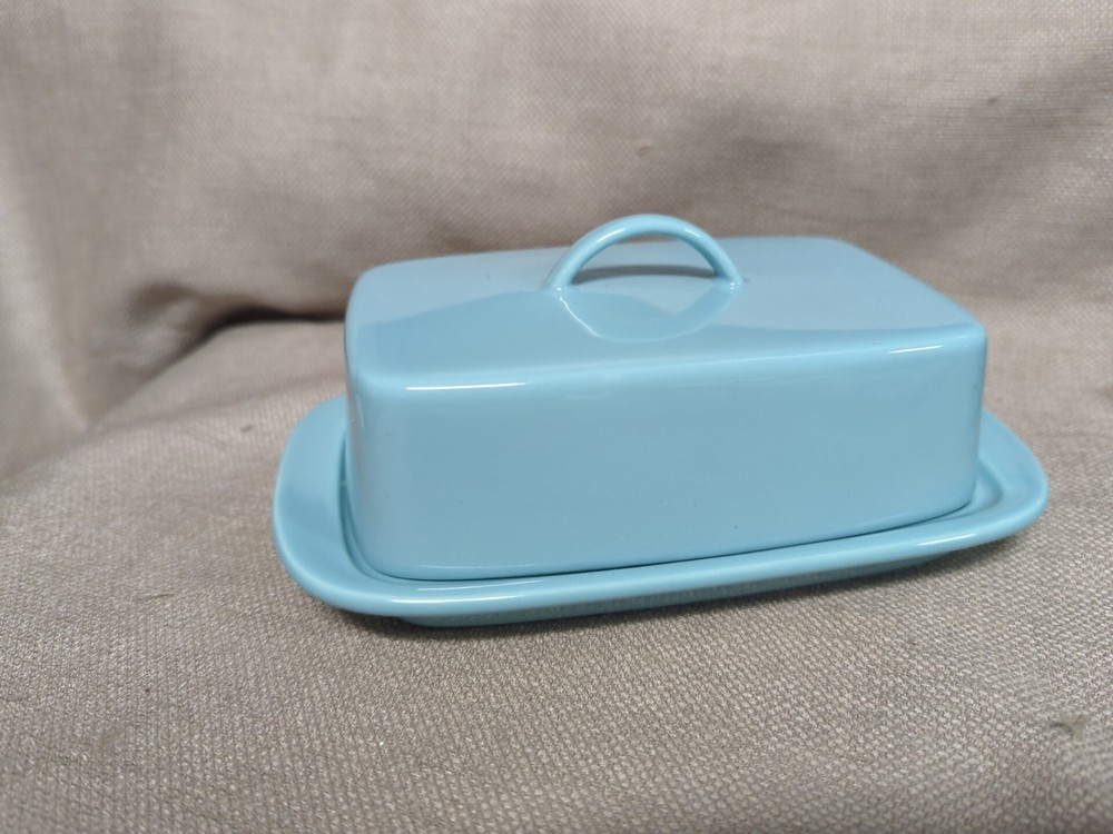 Sweese Large Butter Dish w/ Lid - Aqua