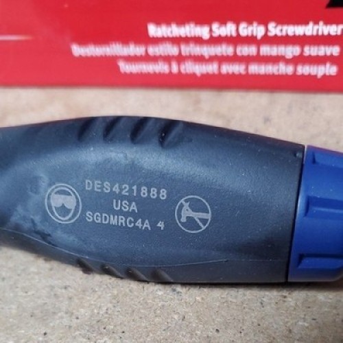 Snap-on Blue SGDMRC44BMB Ratchet Screwdriver