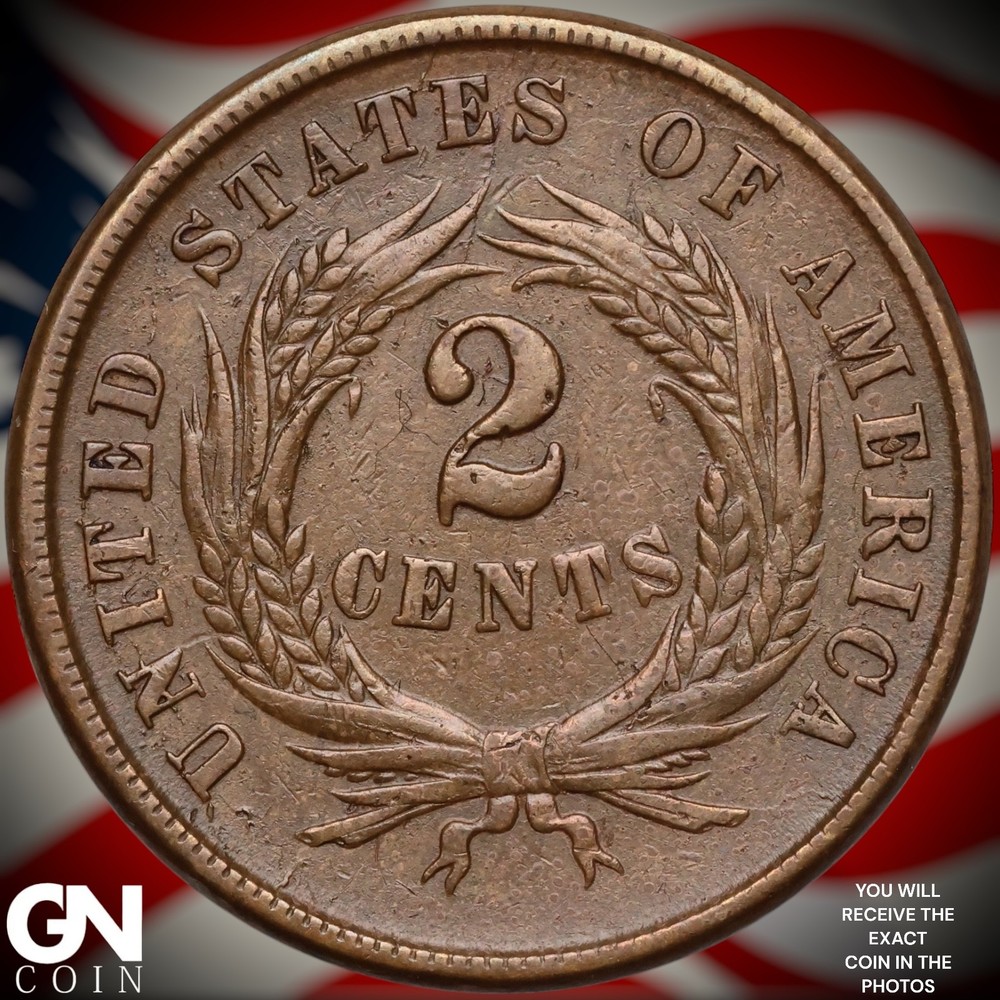 1864 2 Cent Piece A9629