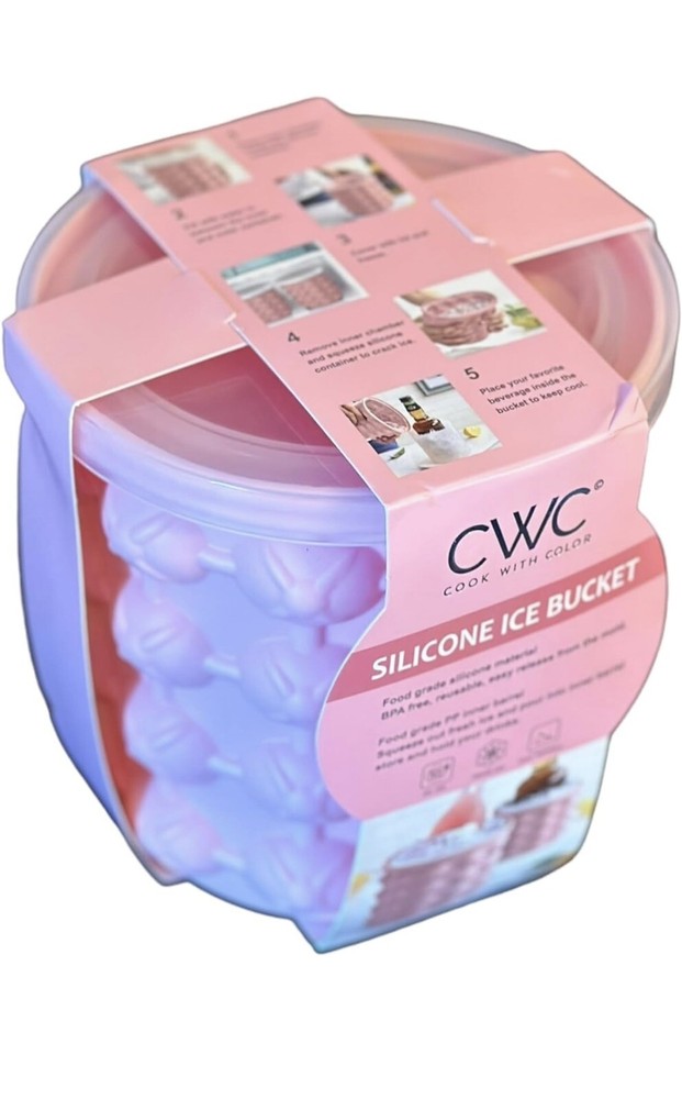 SILICONE ICE BUCKET (pink)