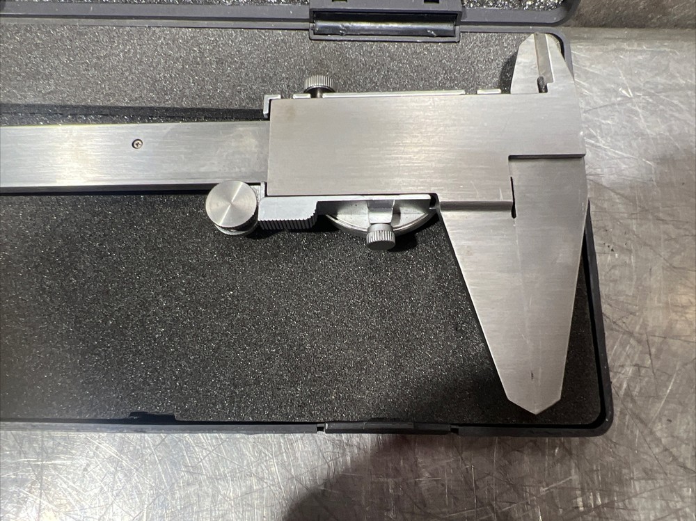 Fowler Premium Shockproof 0-12" Whiteface Dial Caliper with Case Used Surplus