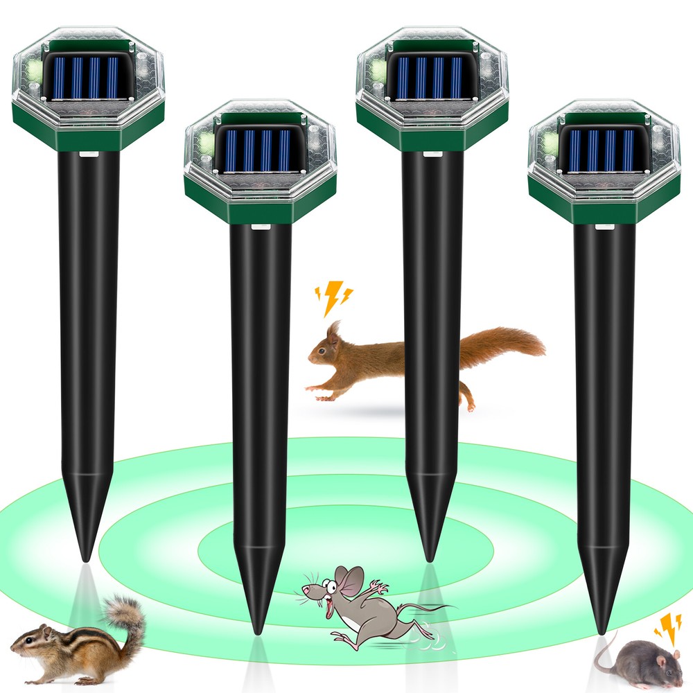 4 Pack Solar energy mousetrap octagonal model US