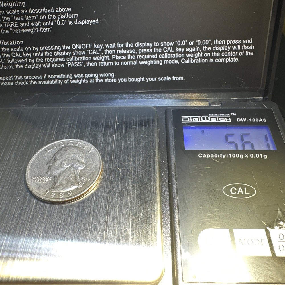 1985-D 25C Washington Quarter - Multiple Errors / Rim Doubling / DDR Errors