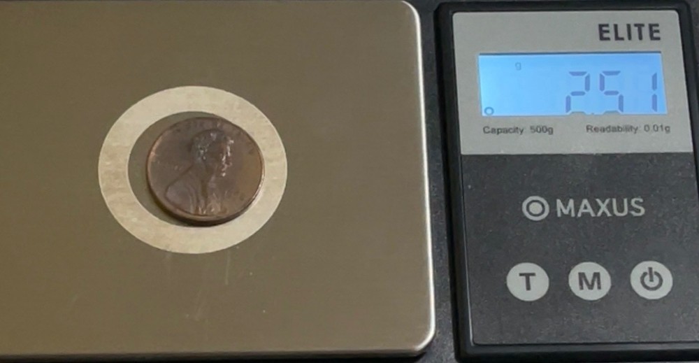 1996 no mint mark penny wide AM error