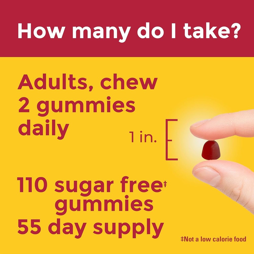 Nature Made Zero Sugar Vitamin D3 Gummies 2000 IU (50 mcg) Per Serving, Bone & I