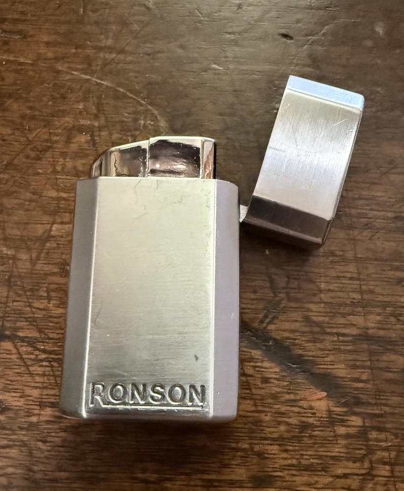 Ronson Jet Lite Butane Cigarette Flip Top Lighter Untested