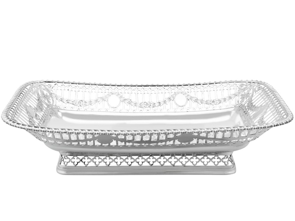 Antique Sterling Silver Bread/Fruit Dish