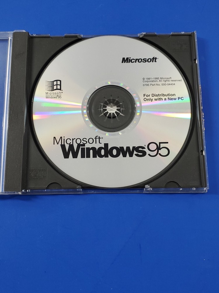 Vintage Microsoft Windows 95 and Office Professional Bookshelf CD CD-ROM Bundle