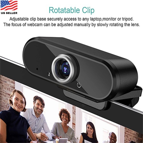 1080P Webcam with Microphone USB Streaming External Web Camera NEW