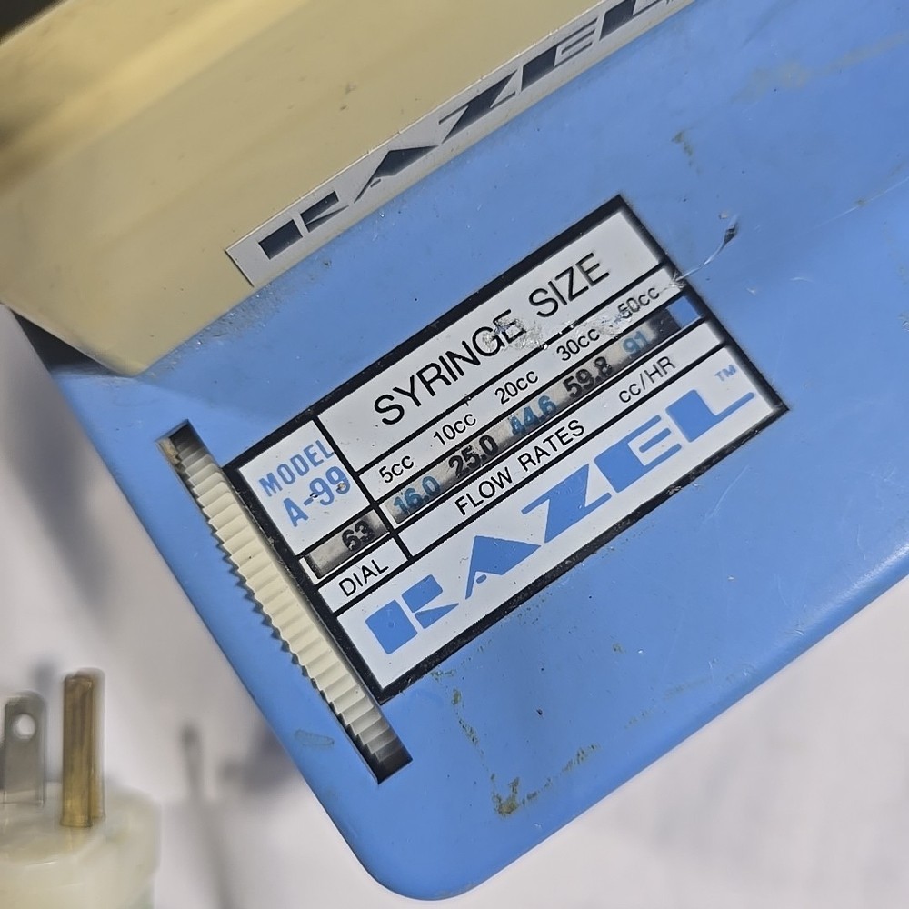 RAZEL Laboratory Variable Speed Syringe Infusion Pump, Model A-99