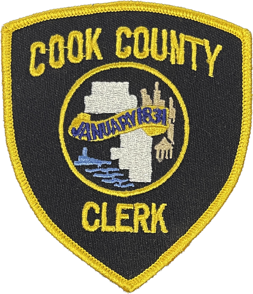 COOK COUNTY CLERK SHOULDER PATCH