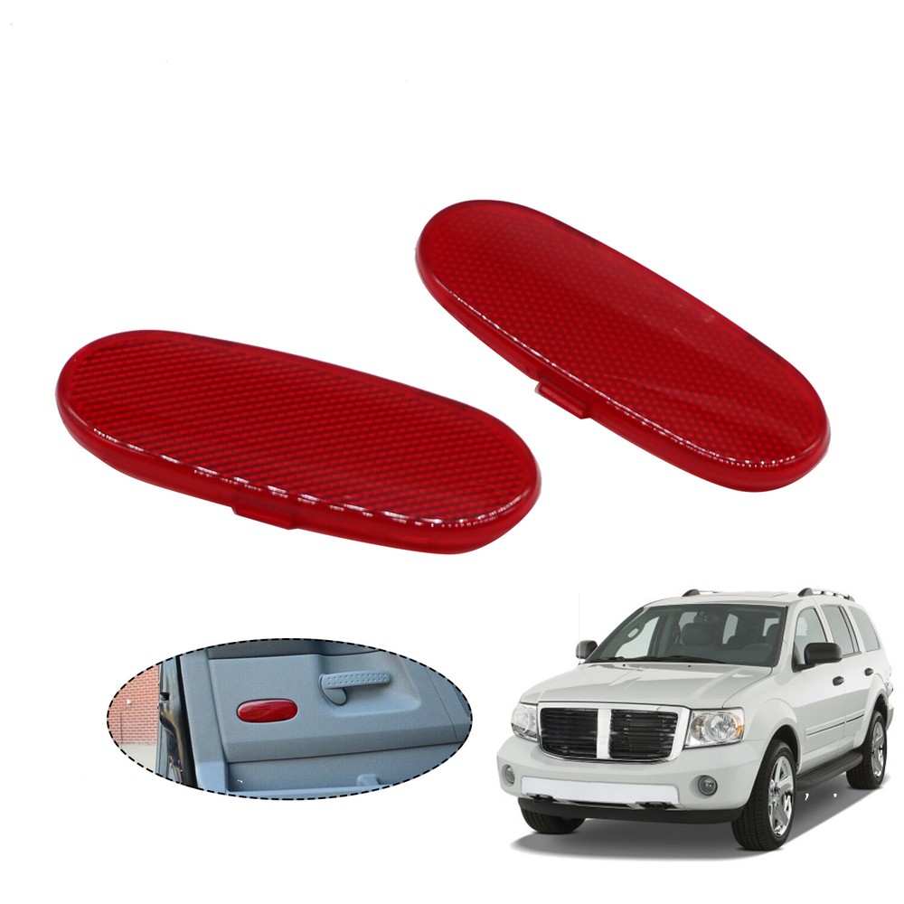 Inner Front Door Panel Reflector Light Trim For 2003-2009 Dodge Ram 2500/3500